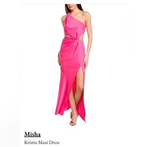 Misha - Pink Kristin Maxi Dress